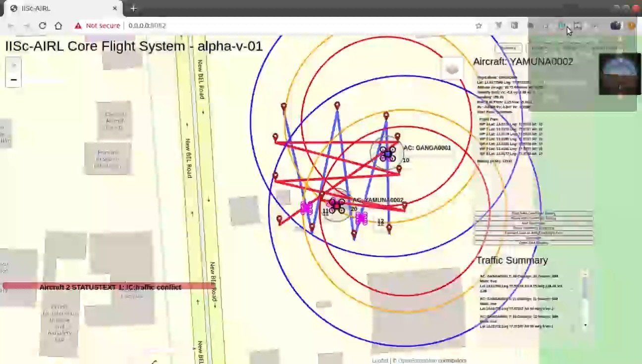 UAV traffic management — conflict resolution dashboard, SwarmX